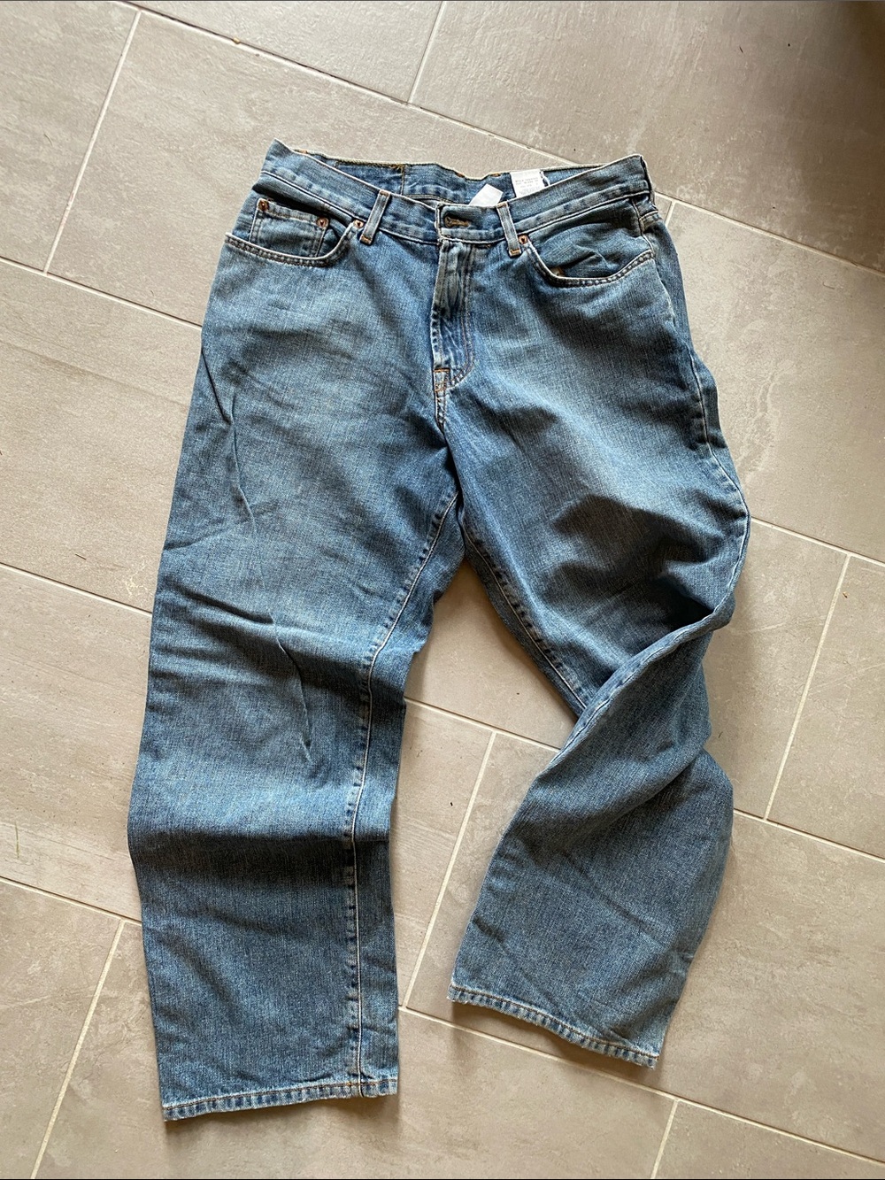 Vintage American Made Lucky Brand Men's Relaxed Denim Jeans in Blue